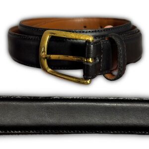 Torino Black Cowhide Leather Belt Size 40